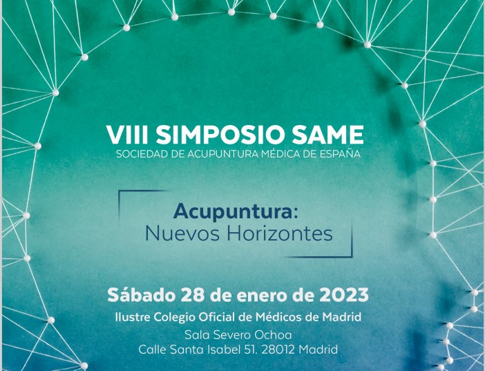 VIII SIMPOSIO SAME 28 de enero de 2023 en el Ilustre Colegio Oficial de Médicos de Madrid